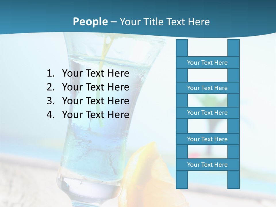 Drink Ocean Cocktail PowerPoint Template
