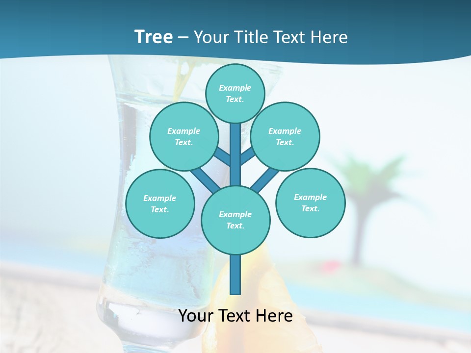 Drink Ocean Cocktail PowerPoint Template