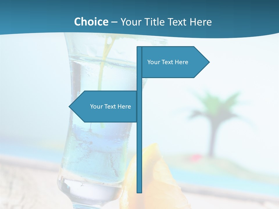 Drink Ocean Cocktail PowerPoint Template