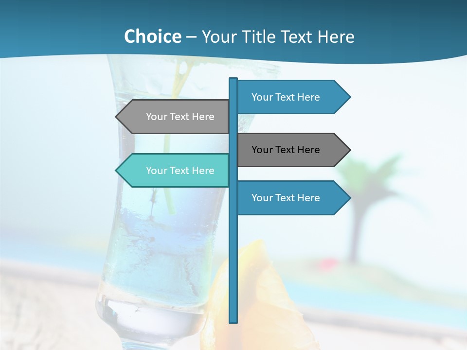 Drink Ocean Cocktail PowerPoint Template