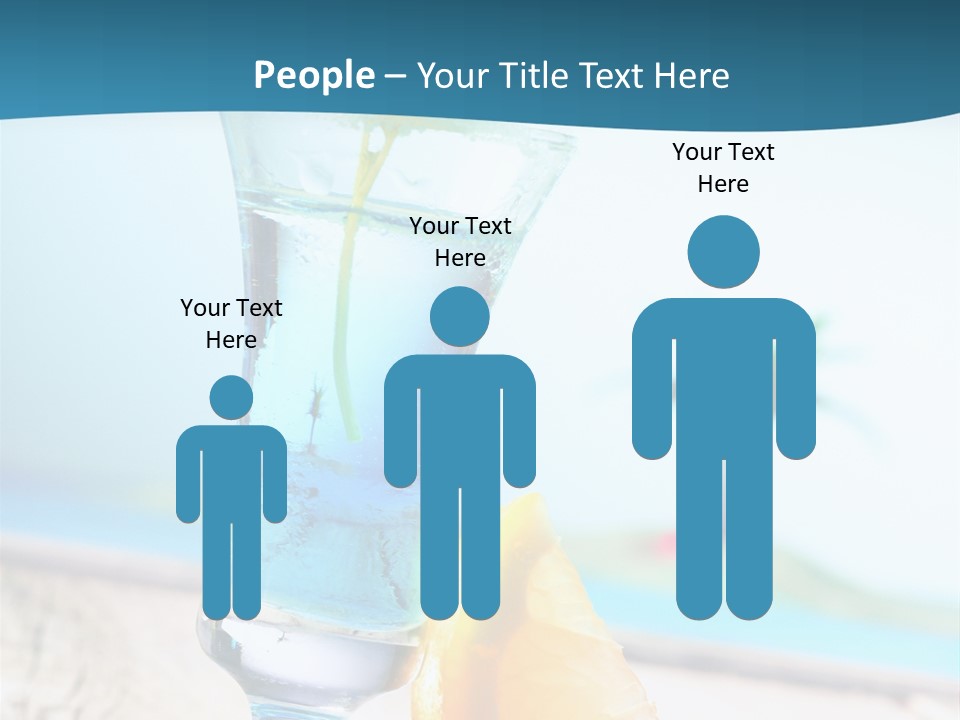 Drink Ocean Cocktail PowerPoint Template