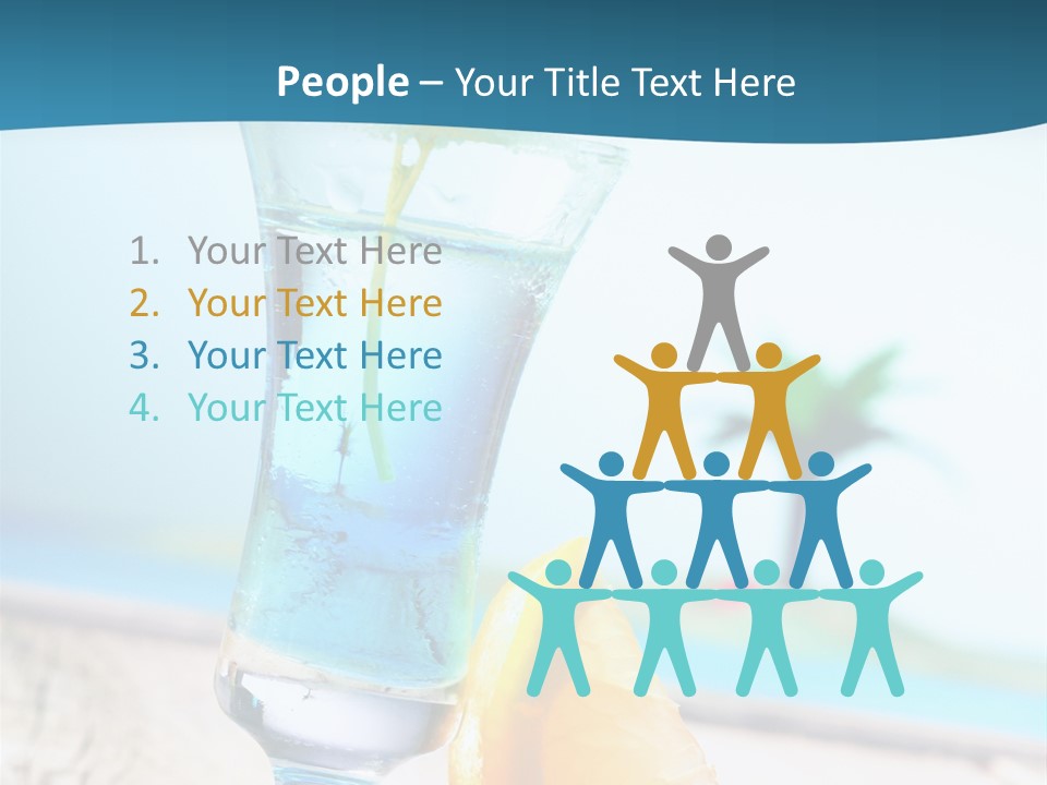 Drink Ocean Cocktail PowerPoint Template