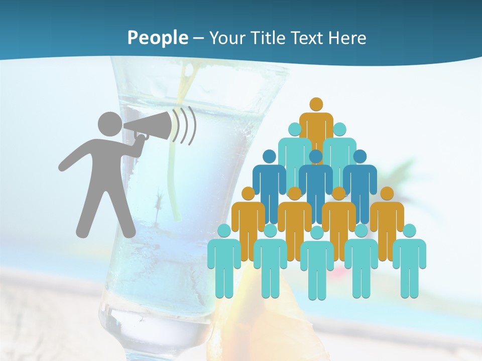 Drink Ocean Cocktail PowerPoint Template