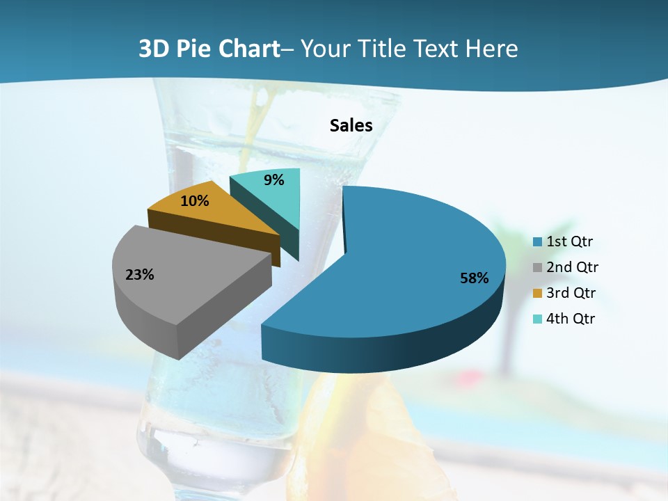 Drink Ocean Cocktail PowerPoint Template