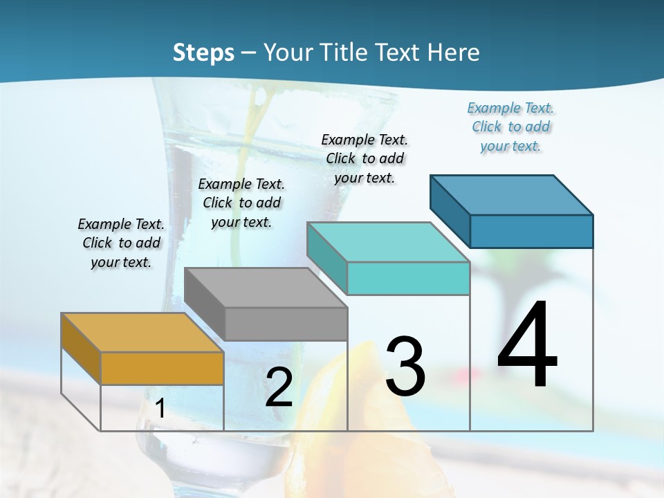 Drink Ocean Cocktail PowerPoint Template