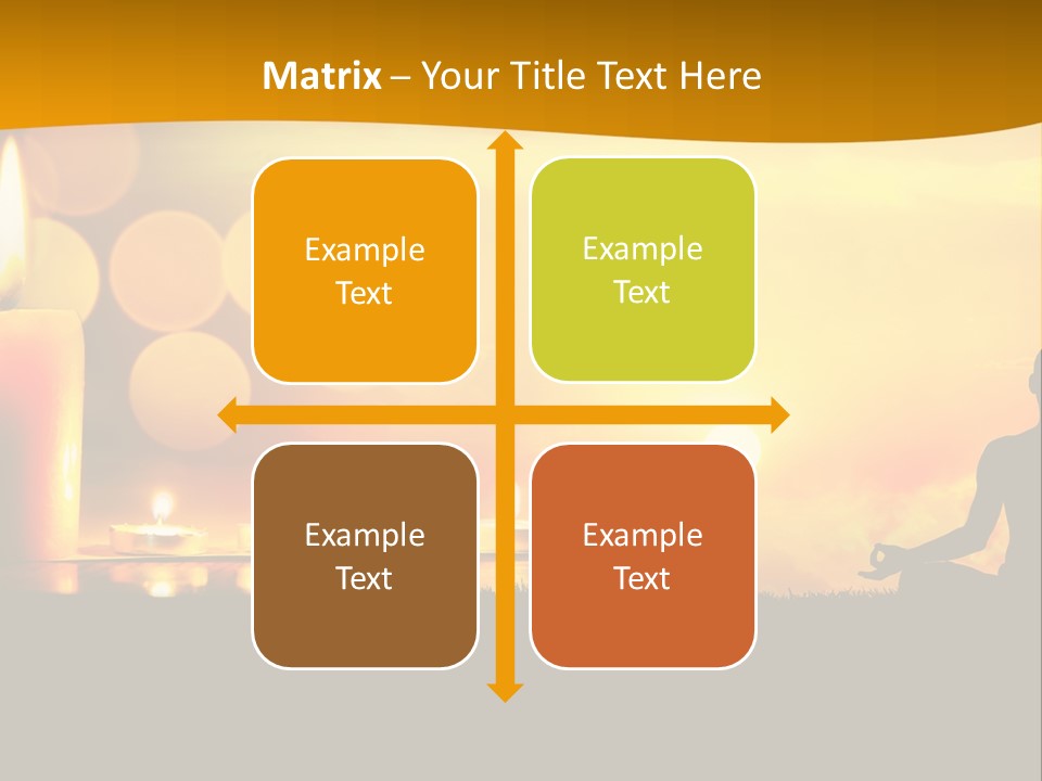 Praying Celebration Glowing PowerPoint Template