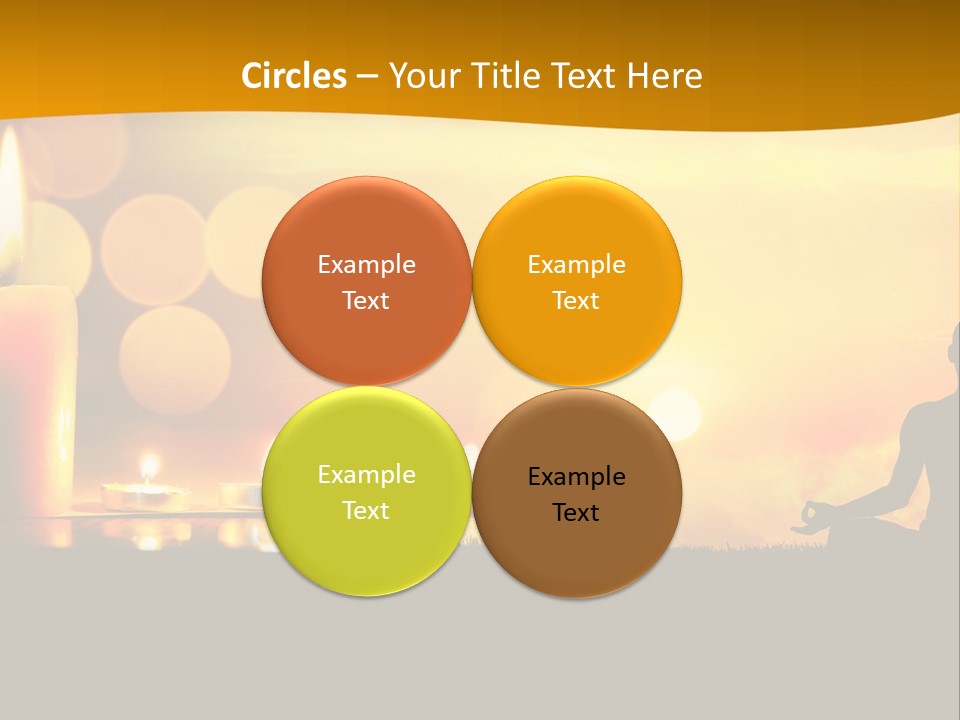 Praying Celebration Glowing PowerPoint Template