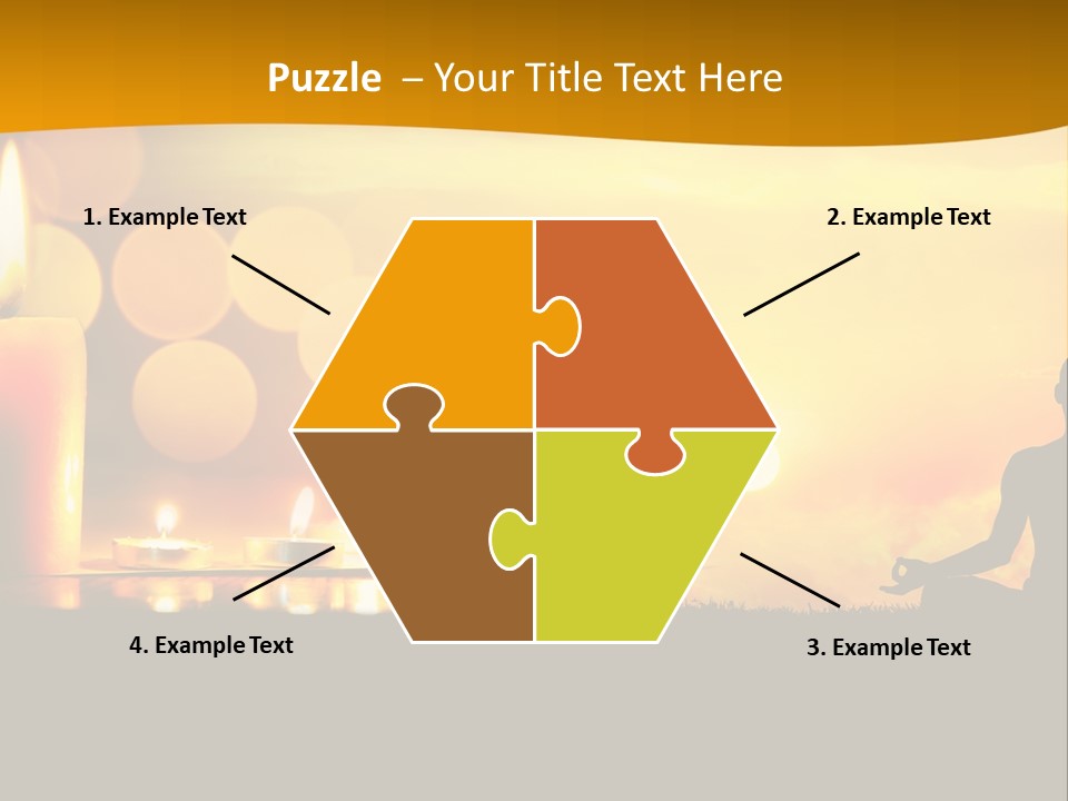 Praying Celebration Glowing PowerPoint Template