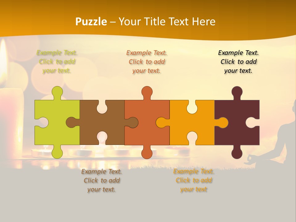 Praying Celebration Glowing PowerPoint Template