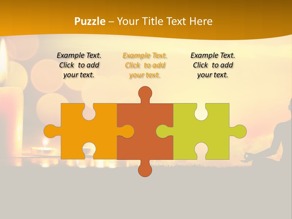 Praying Celebration Glowing PowerPoint Template