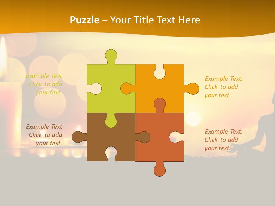 Praying Celebration Glowing PowerPoint Template