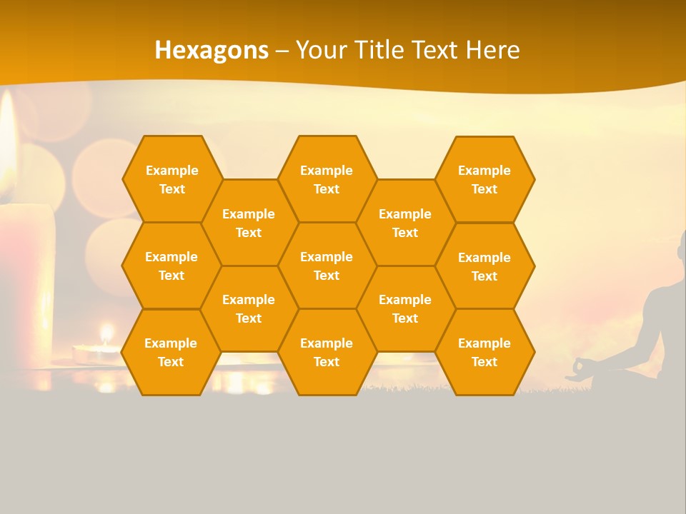 Praying Celebration Glowing PowerPoint Template