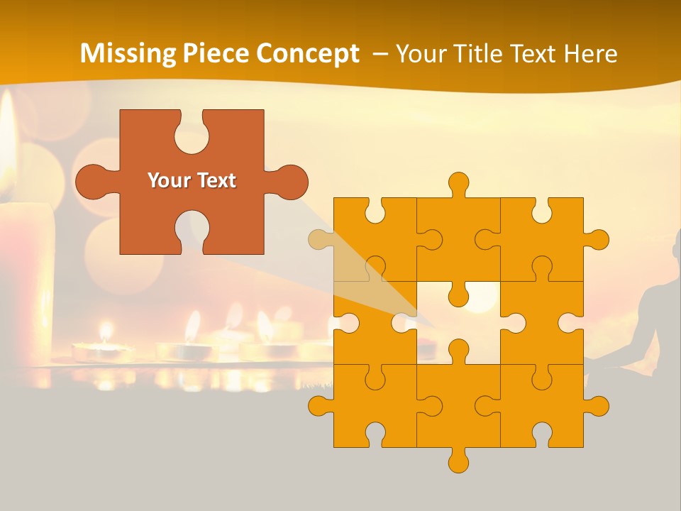 Praying Celebration Glowing PowerPoint Template