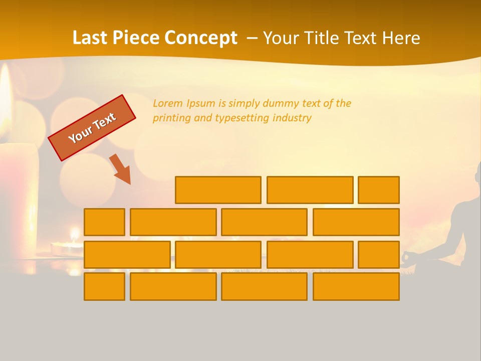 Praying Celebration Glowing PowerPoint Template