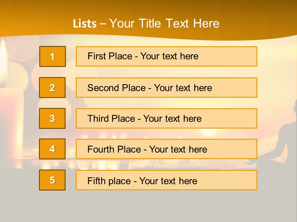 Praying Celebration Glowing PowerPoint Template