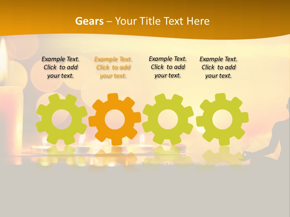 Praying Celebration Glowing PowerPoint Template