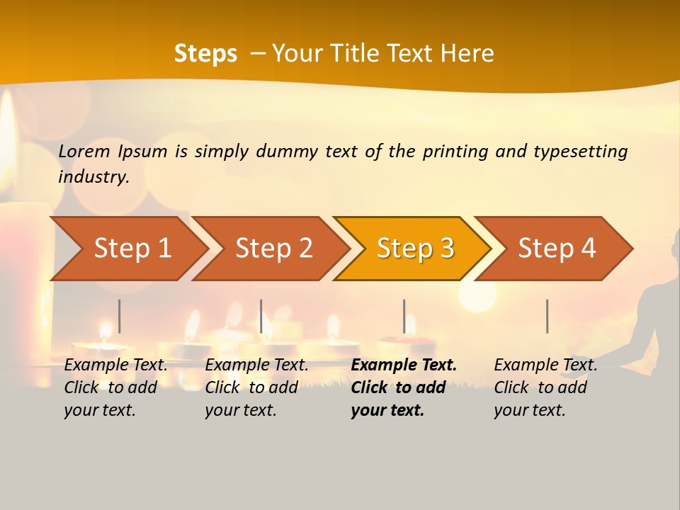 Praying Celebration Glowing PowerPoint Template