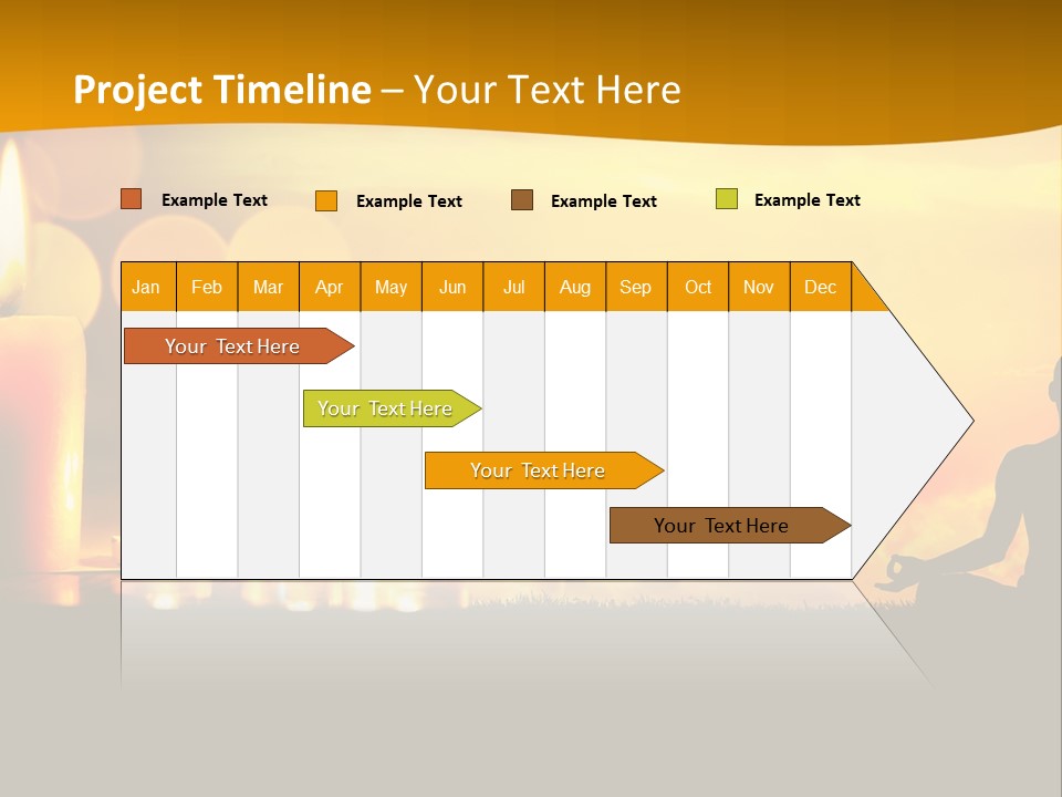 Praying Celebration Glowing PowerPoint Template