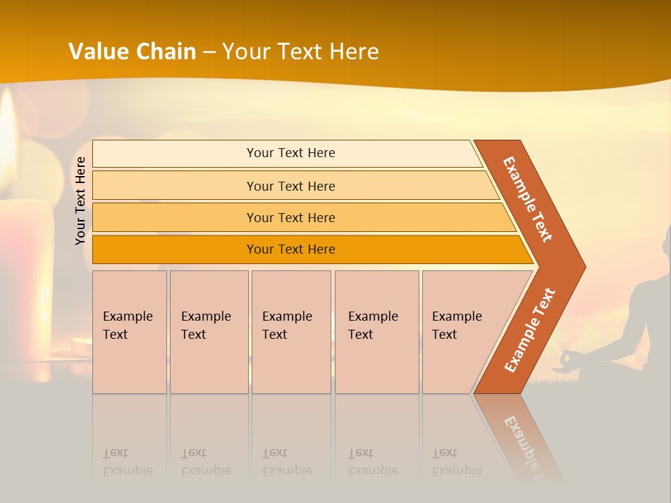Praying Celebration Glowing PowerPoint Template