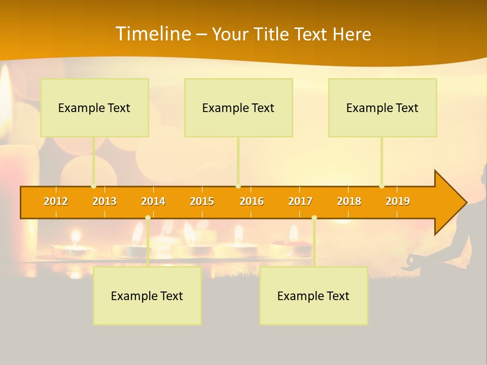 Praying Celebration Glowing PowerPoint Template