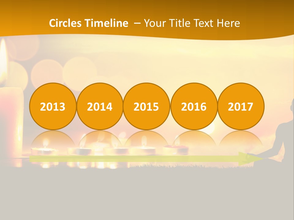 Praying Celebration Glowing PowerPoint Template