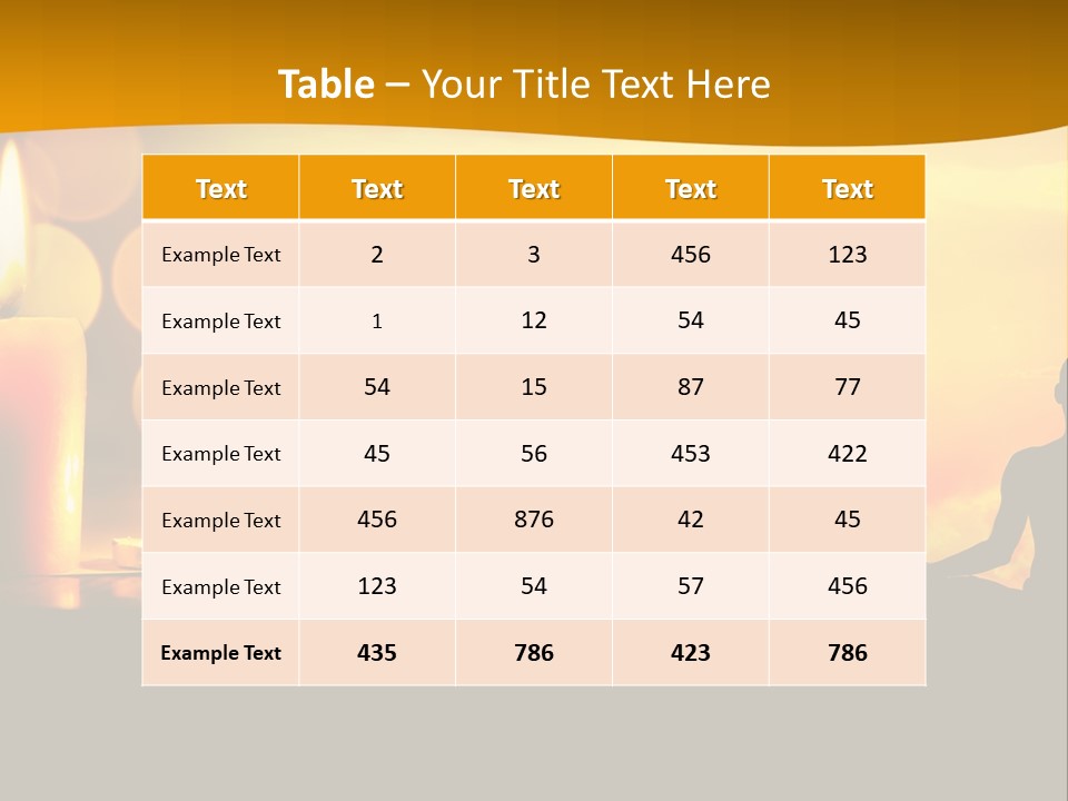 Praying Celebration Glowing PowerPoint Template