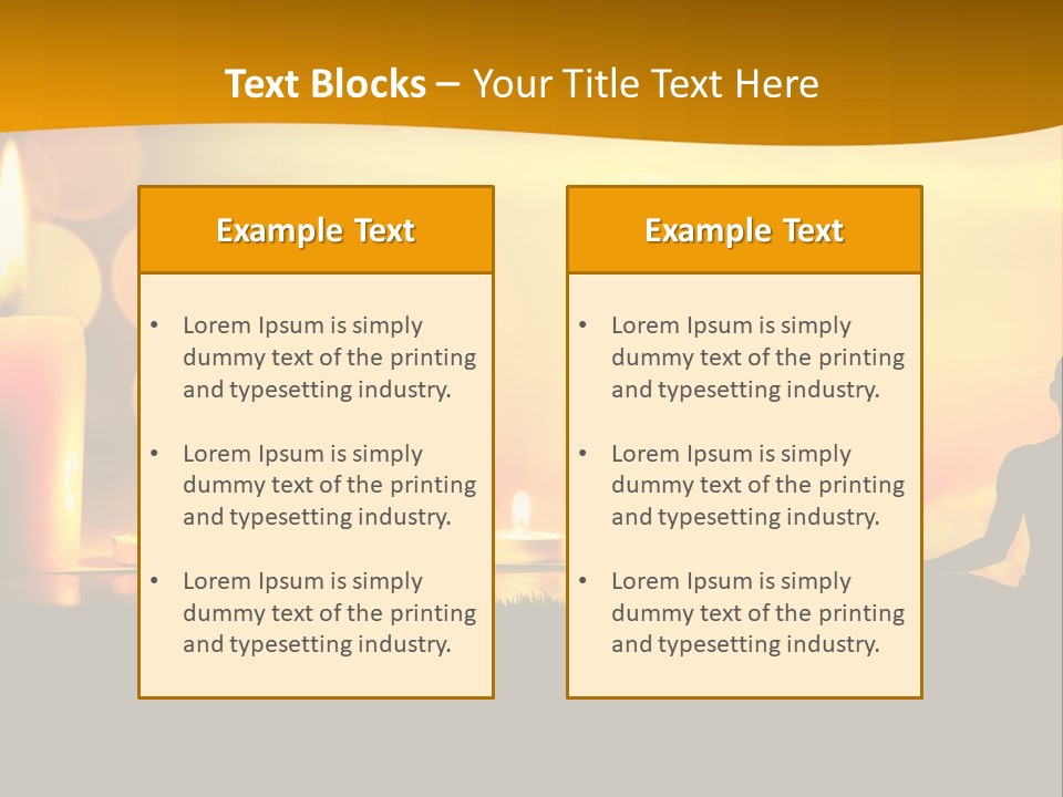 Praying Celebration Glowing PowerPoint Template