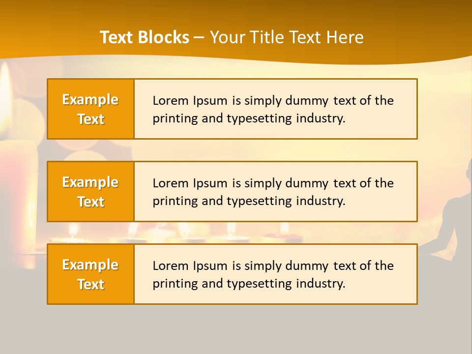Praying Celebration Glowing PowerPoint Template