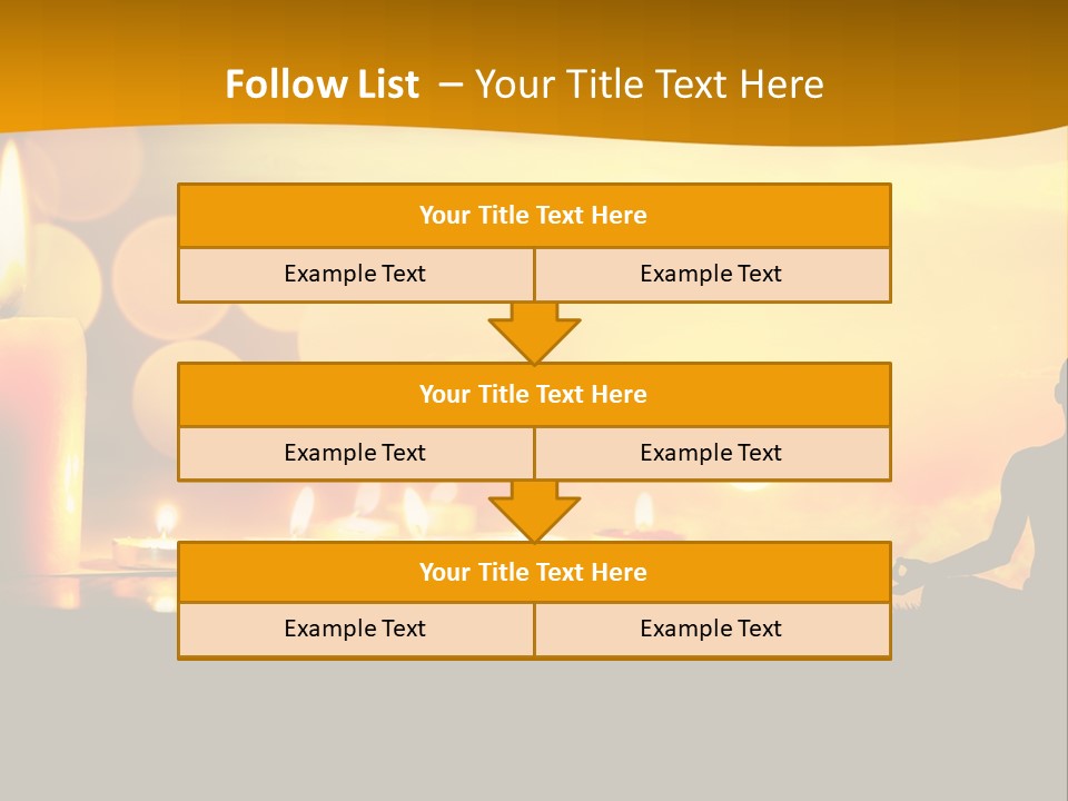 Praying Celebration Glowing PowerPoint Template