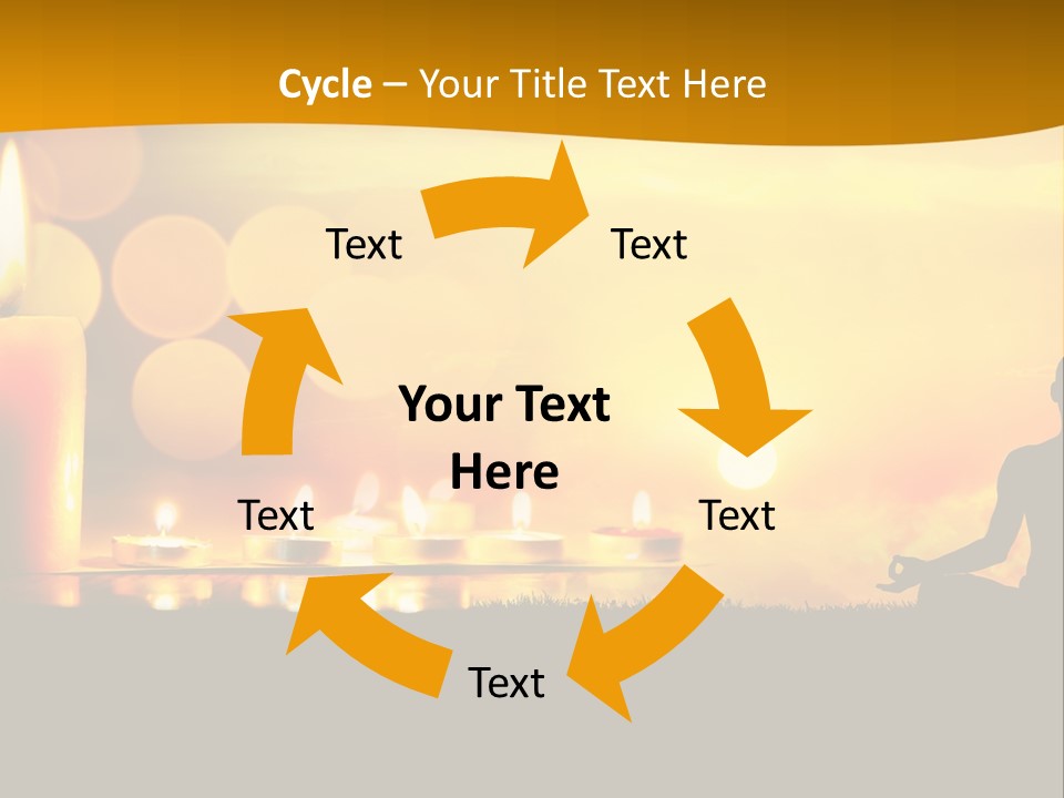 Praying Celebration Glowing PowerPoint Template