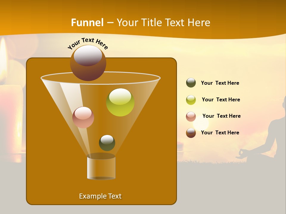 Praying Celebration Glowing PowerPoint Template