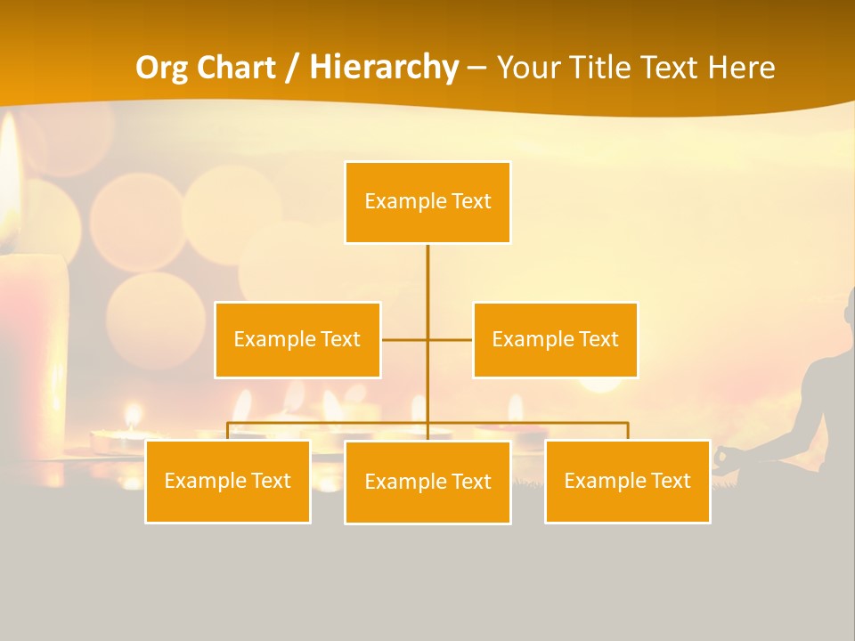Praying Celebration Glowing PowerPoint Template