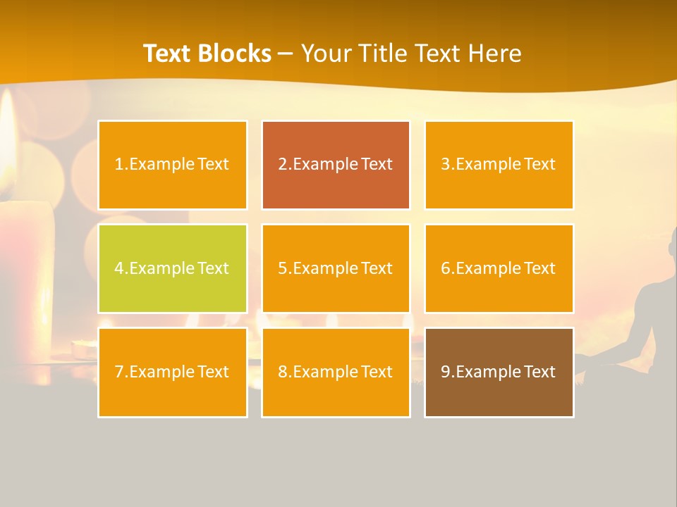 Praying Celebration Glowing PowerPoint Template