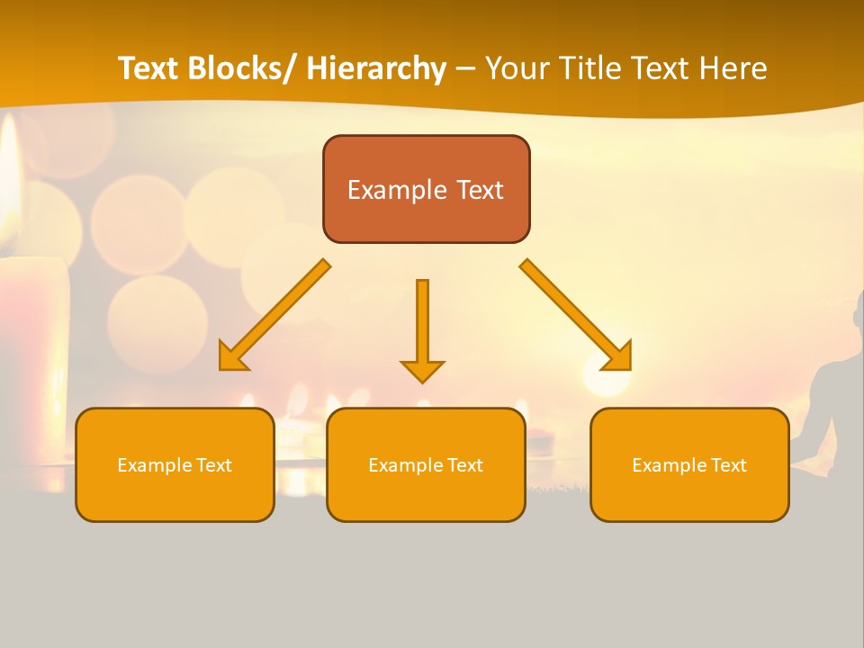 Praying Celebration Glowing PowerPoint Template