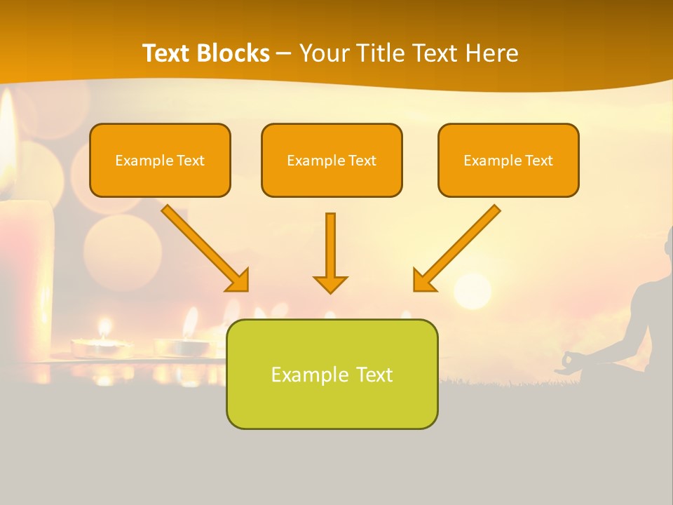 Praying Celebration Glowing PowerPoint Template
