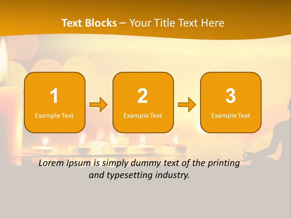 Praying Celebration Glowing PowerPoint Template