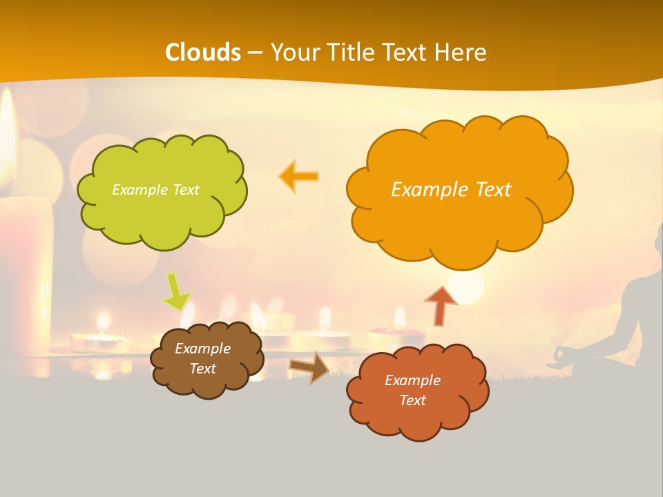 Praying Celebration Glowing PowerPoint Template