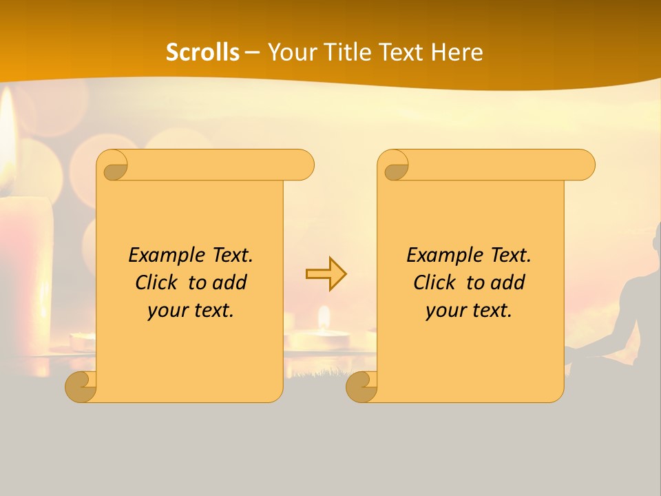 Praying Celebration Glowing PowerPoint Template