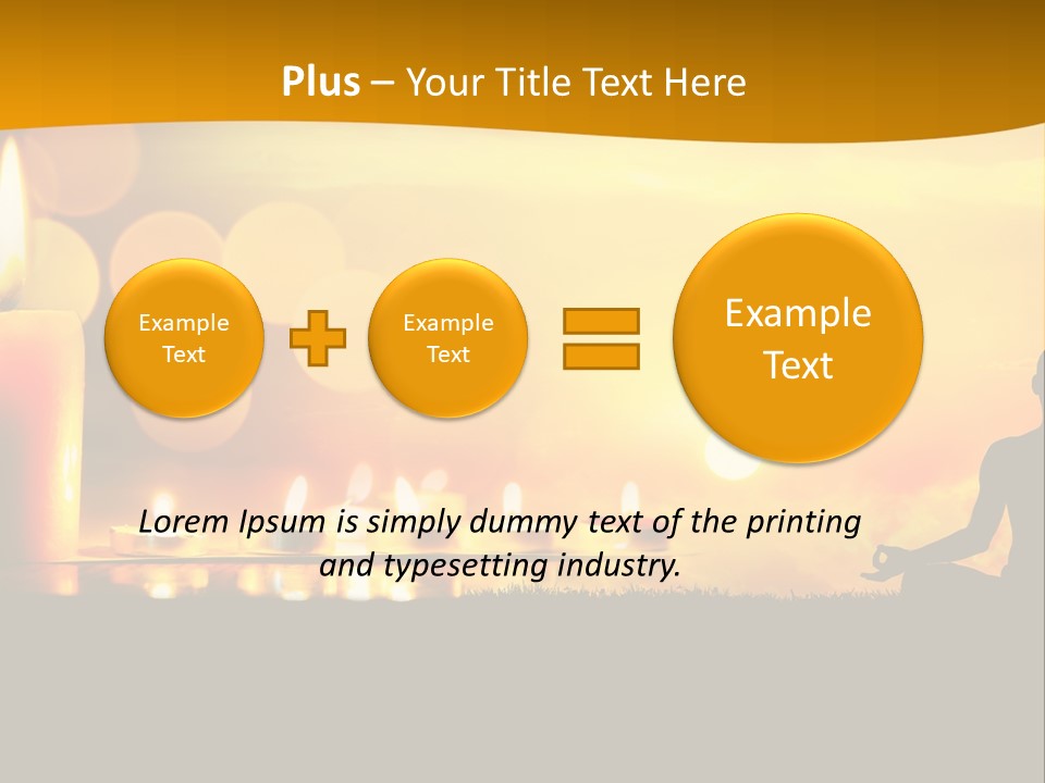 Praying Celebration Glowing PowerPoint Template