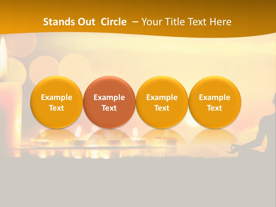 Praying Celebration Glowing PowerPoint Template