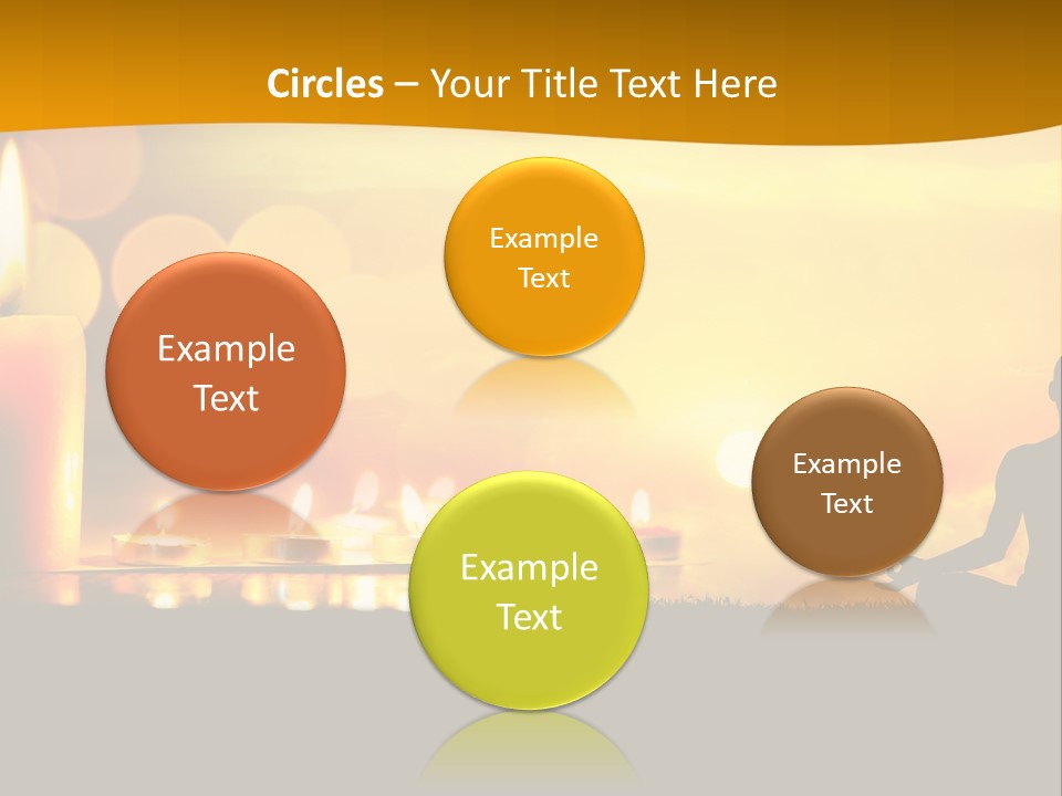 Praying Celebration Glowing PowerPoint Template