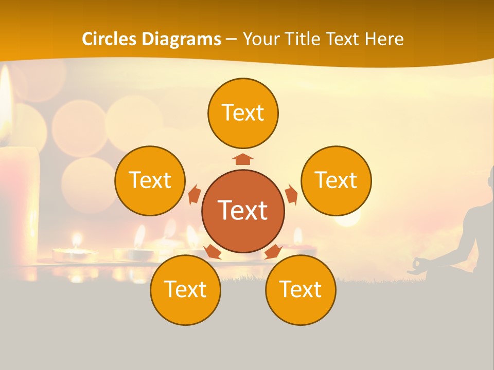 Praying Celebration Glowing PowerPoint Template