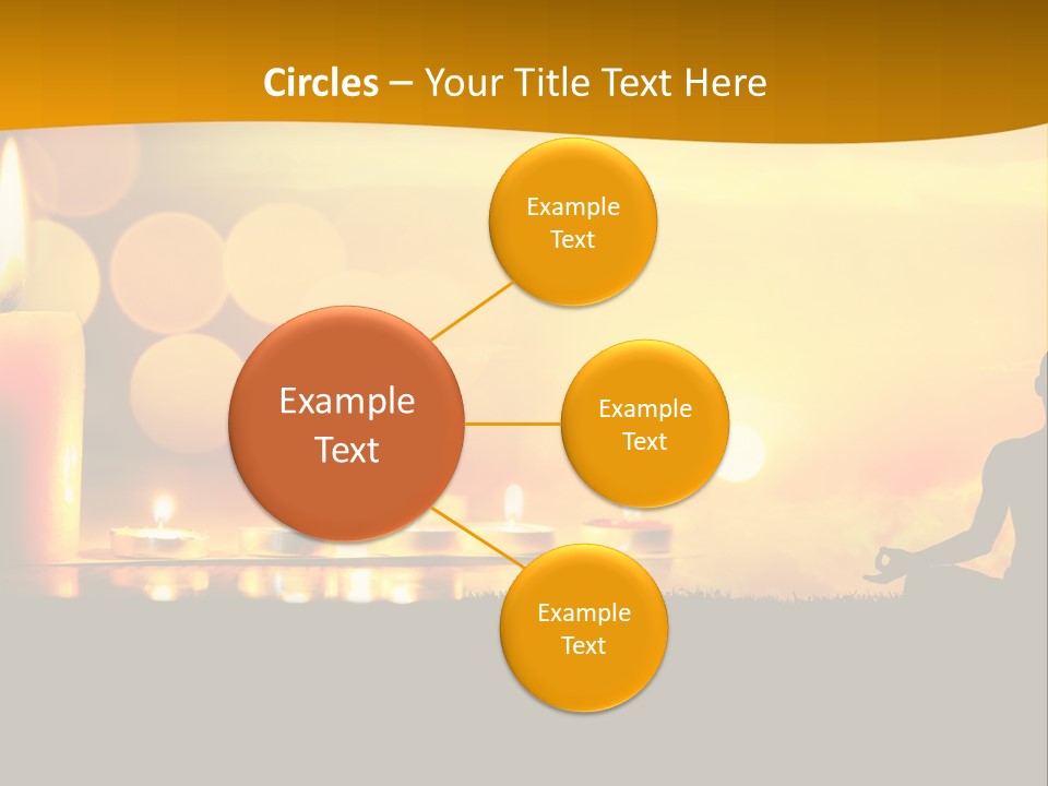 Praying Celebration Glowing PowerPoint Template