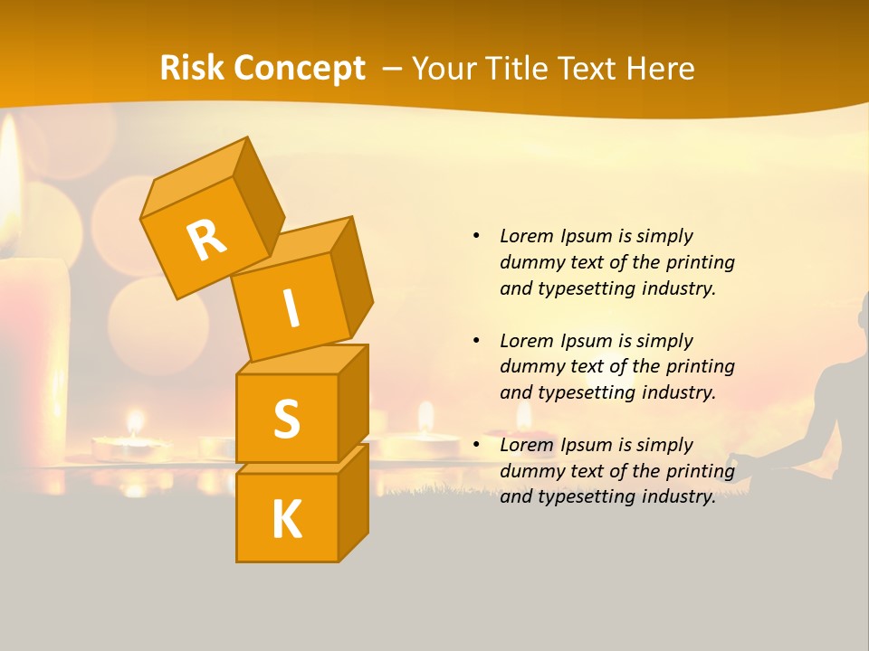 Praying Celebration Glowing PowerPoint Template