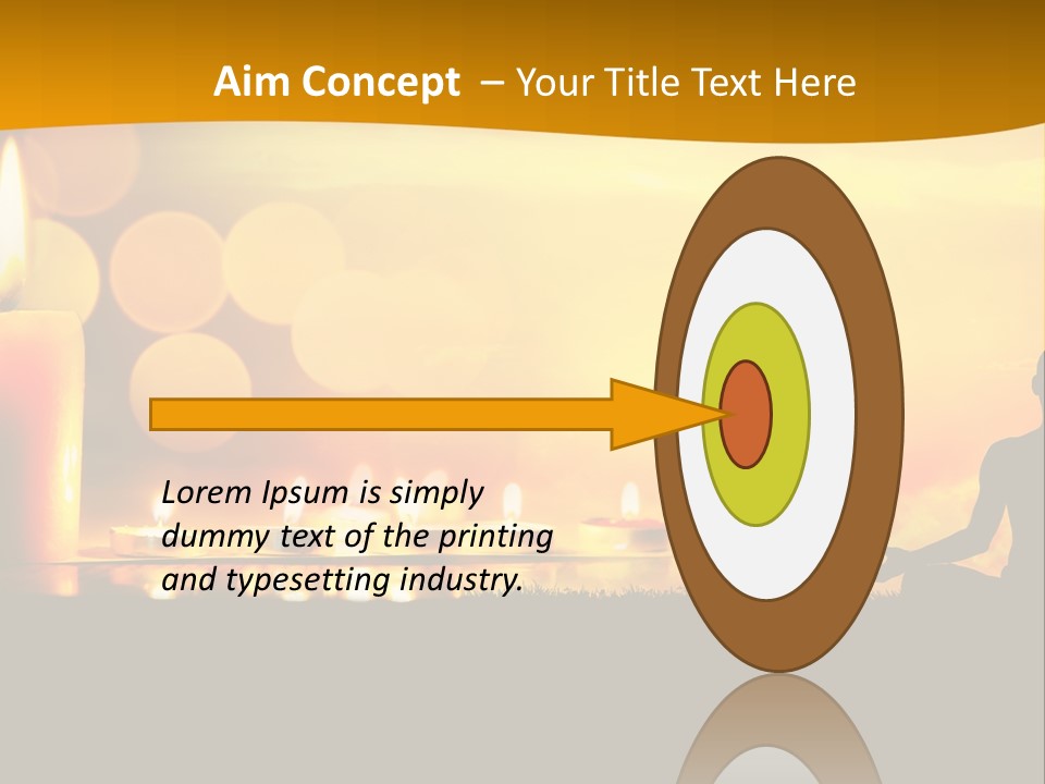 Praying Celebration Glowing PowerPoint Template