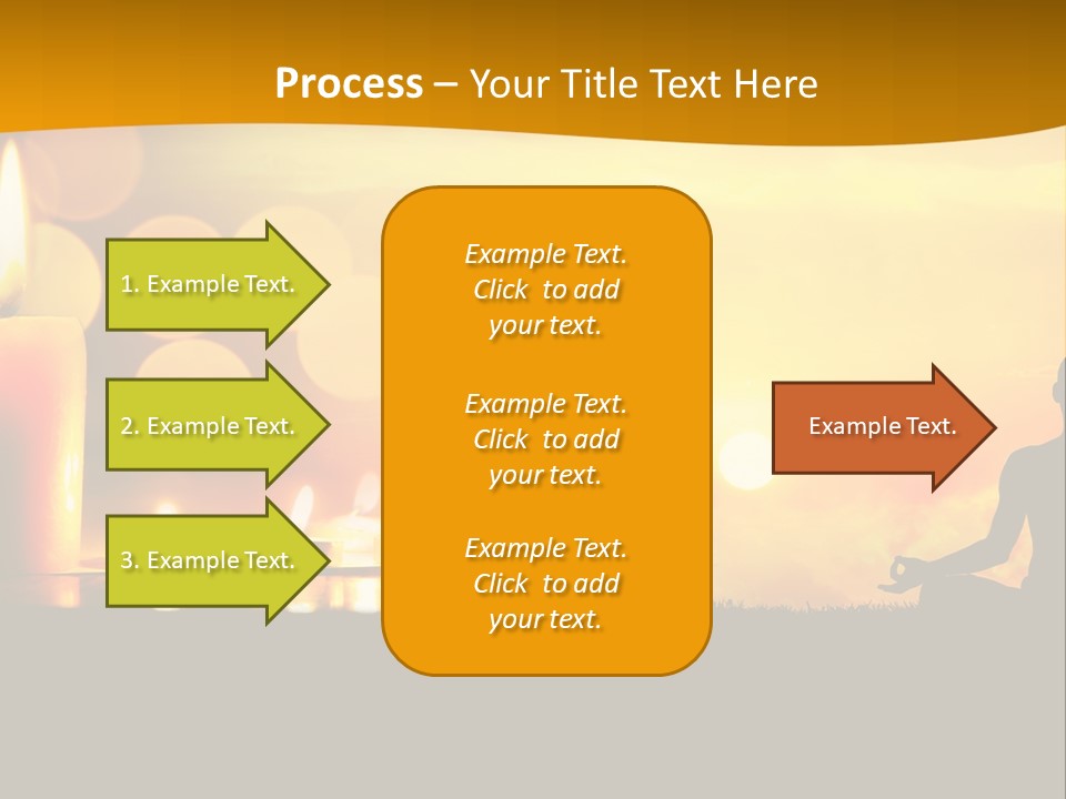 Praying Celebration Glowing PowerPoint Template