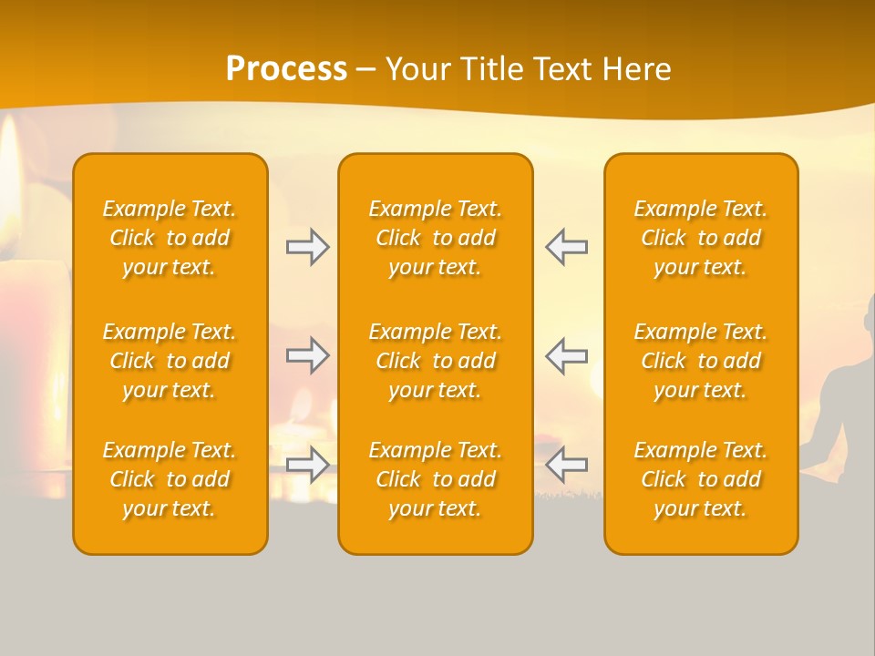 Praying Celebration Glowing PowerPoint Template