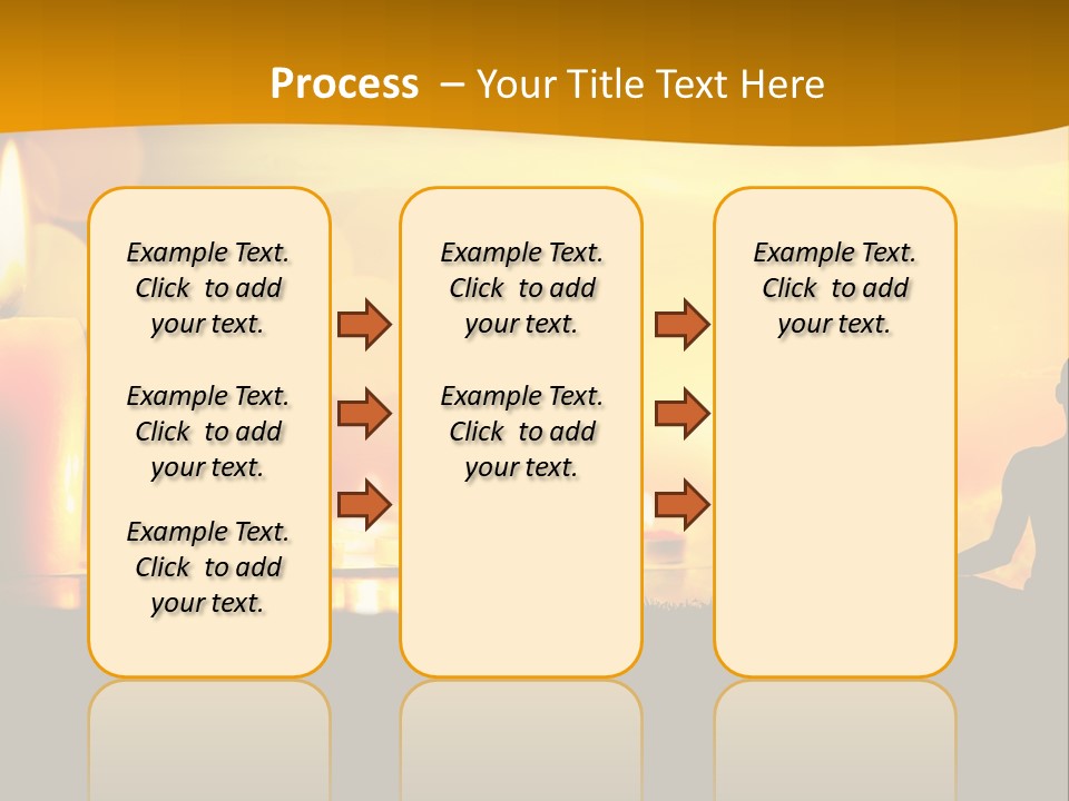 Praying Celebration Glowing PowerPoint Template