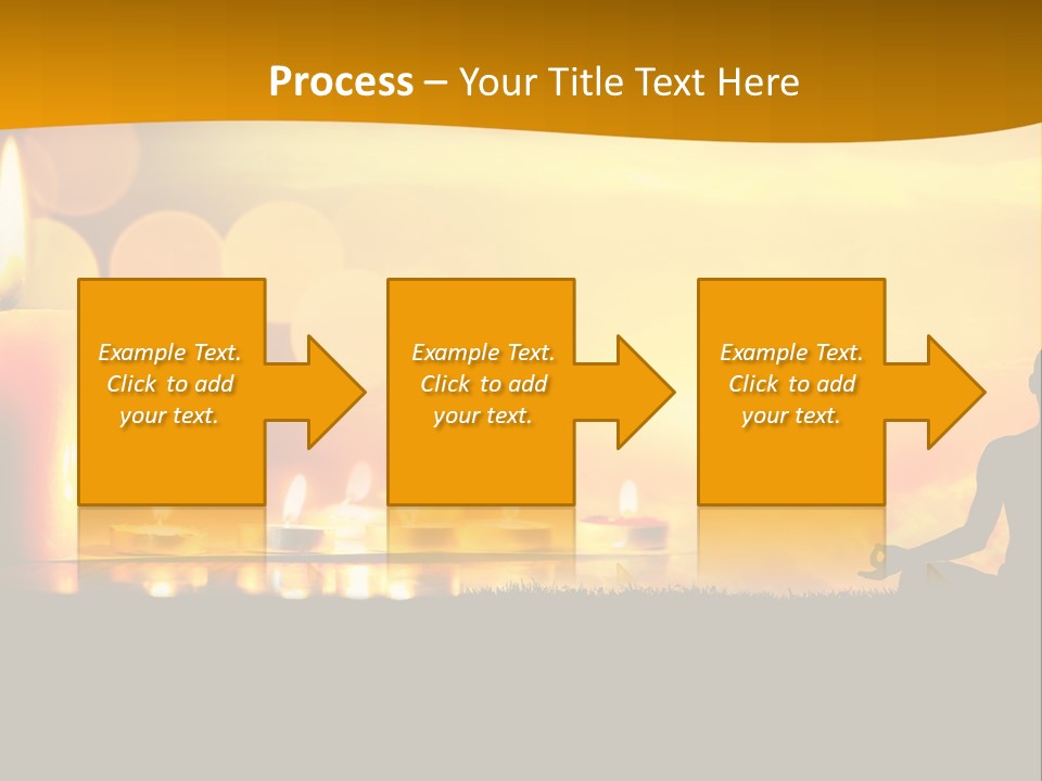 Praying Celebration Glowing PowerPoint Template