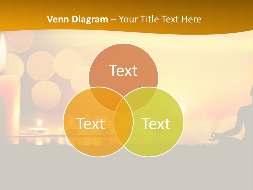 Praying Celebration Glowing PowerPoint Template